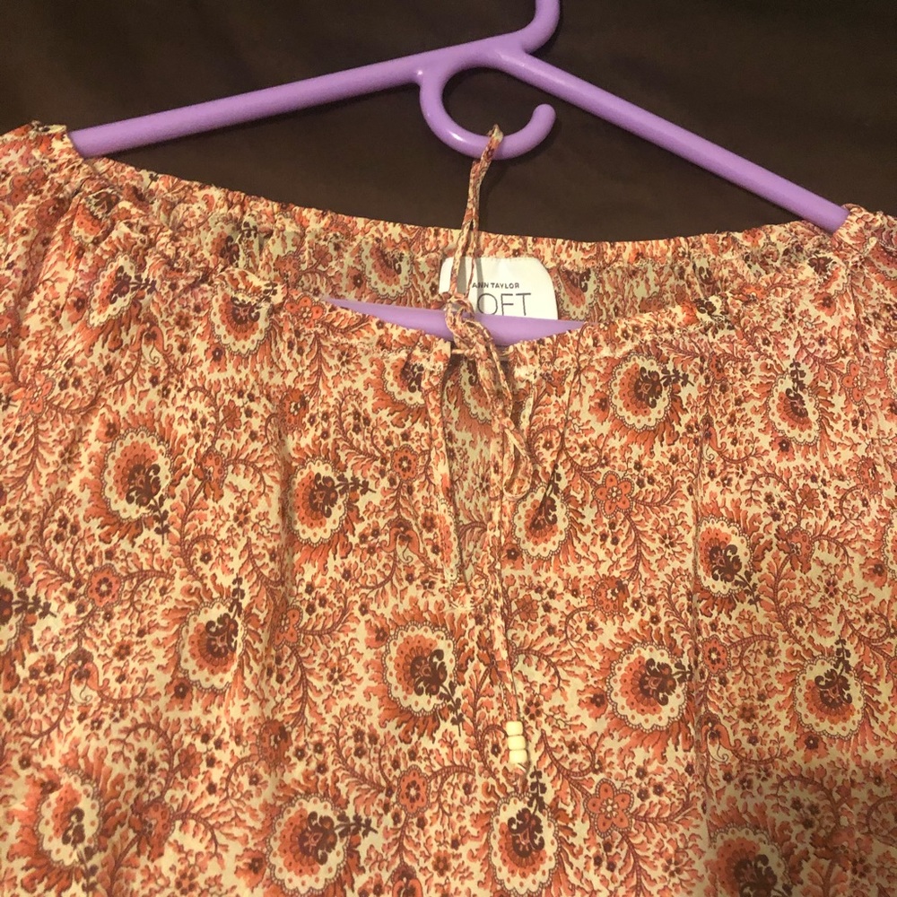 Ann Taylor Loft printed shirt - Picture 2 of 2
